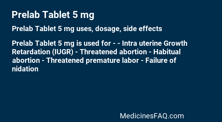 Prelab Tablet 5 mg