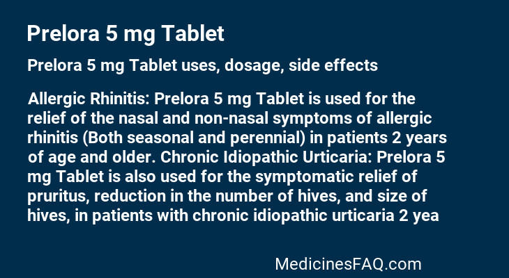 Prelora 5 mg Tablet