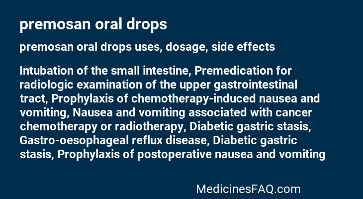 premosan oral drops