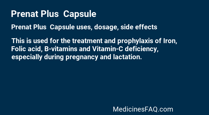 Prenat Plus  Capsule