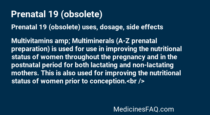 Prenatal 19 (obsolete)