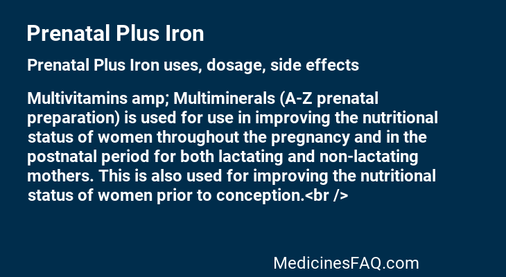 Prenatal Plus Iron