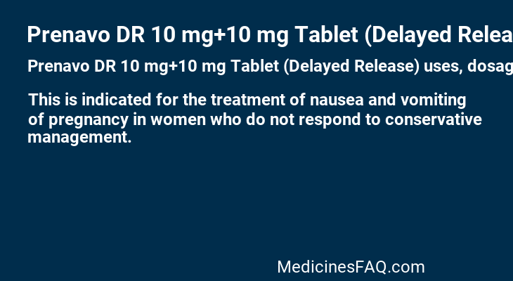 Prenavo DR 10 mg+10 mg Tablet (Delayed Release)