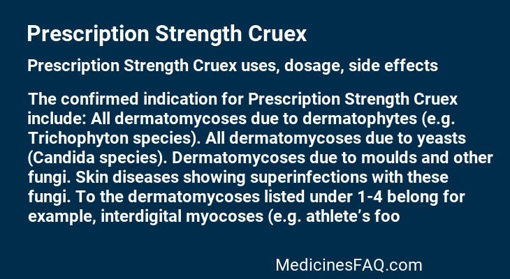 Prescription Strength Cruex