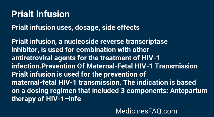 Prialt infusion