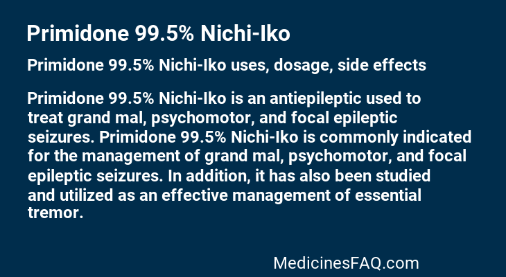 Primidone 99.5% Nichi-Iko