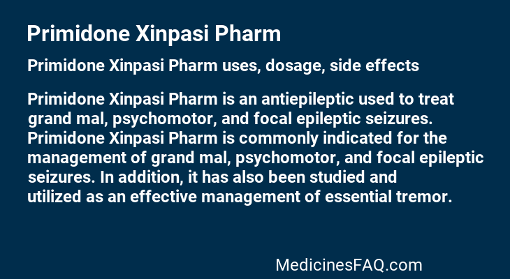 Primidone Xinpasi Pharm