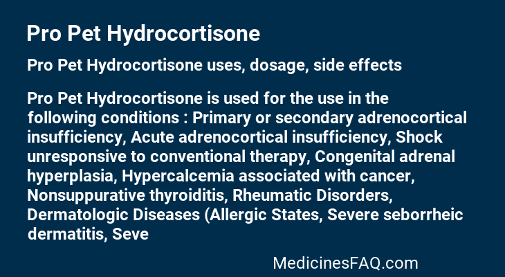 Pro Pet Hydrocortisone