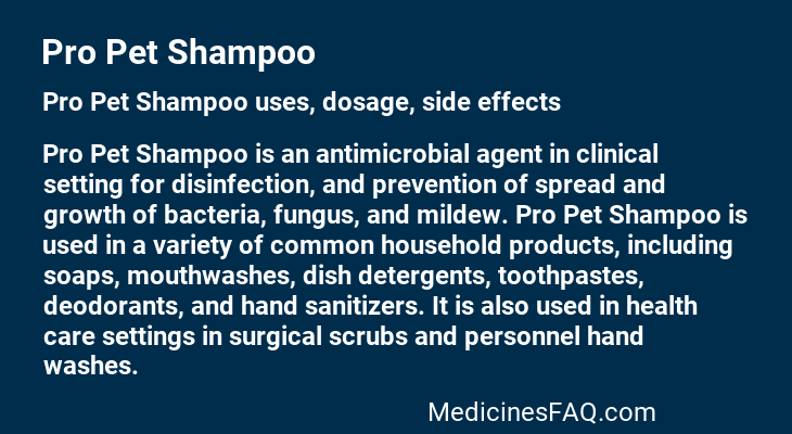 Pro Pet Shampoo