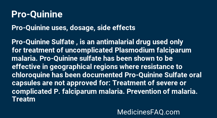 Pro-Quinine