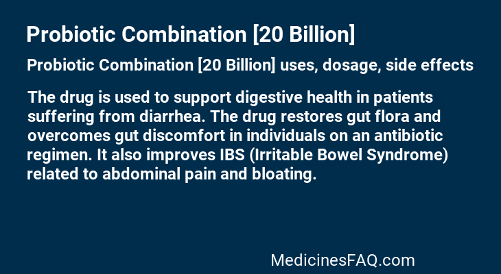 Probiotic Combination [20 Billion]
