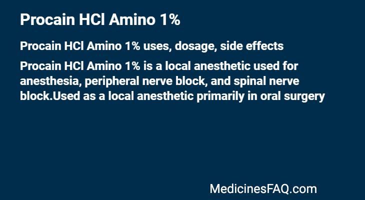 Procain HCl Amino 1%