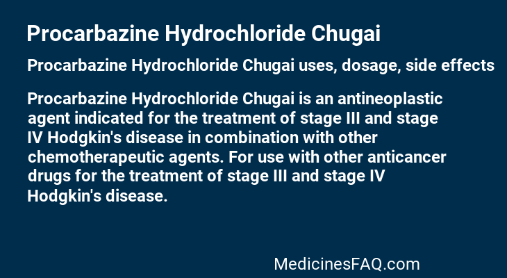 Procarbazine Hydrochloride Chugai