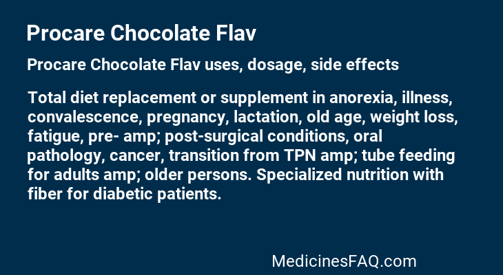 Procare Chocolate Flav