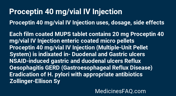 Proceptin 40 mg/vial IV Injection