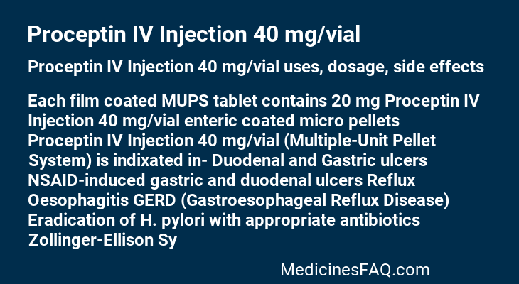 Proceptin IV Injection 40 mg/vial