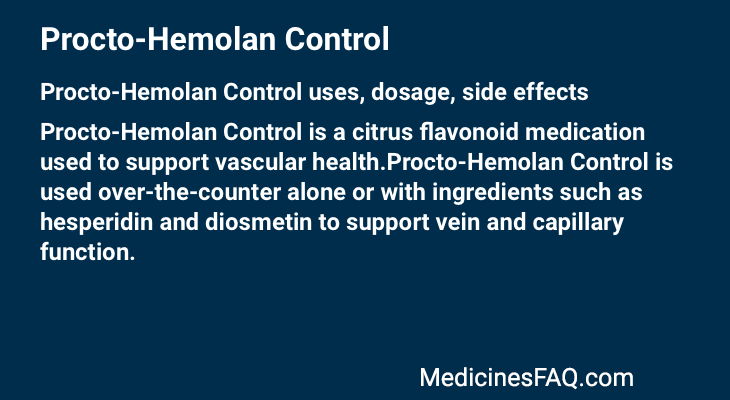 Procto-Hemolan Control