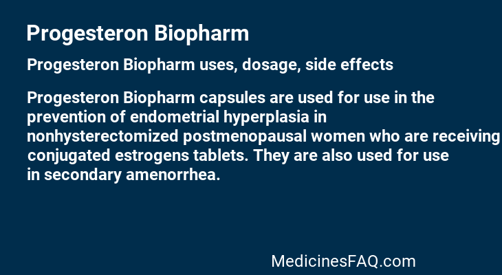 Progesteron Biopharm