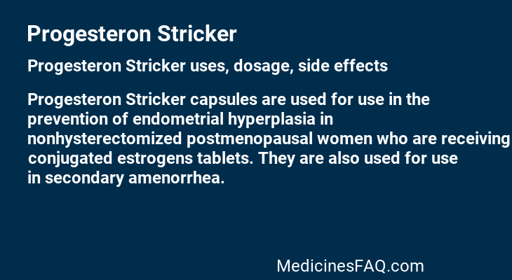 Progesteron Stricker