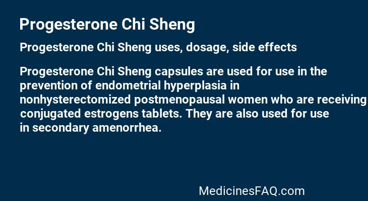 Progesterone Chi Sheng