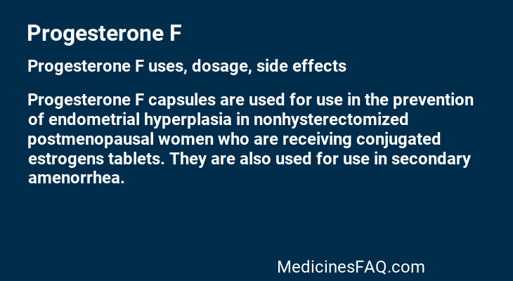 Progesterone F