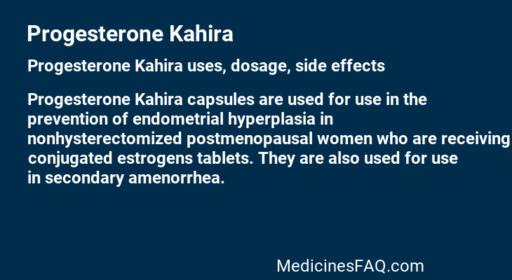 Progesterone Kahira