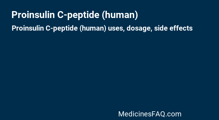 Proinsulin C-peptide (human)