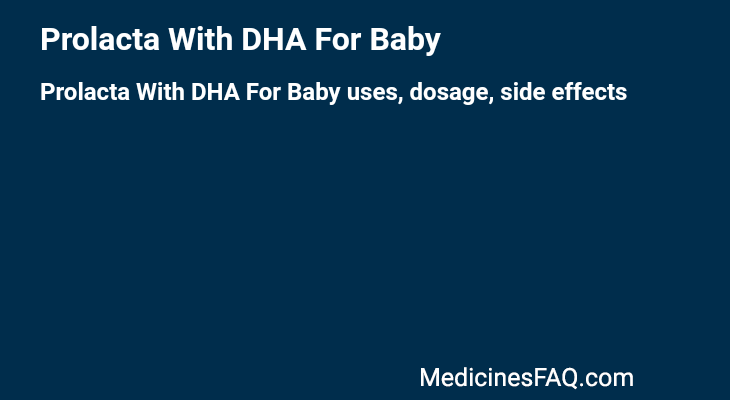 Prolacta With DHA For Baby