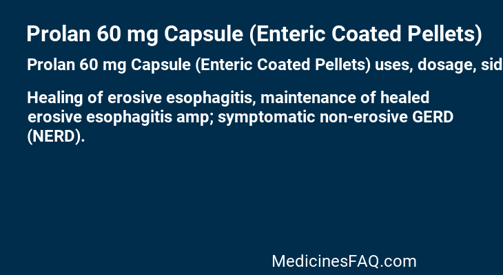 Prolan 60 mg Capsule (Enteric Coated Pellets)