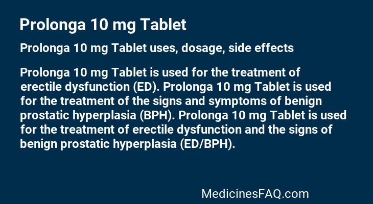 Prolonga 10 mg Tablet