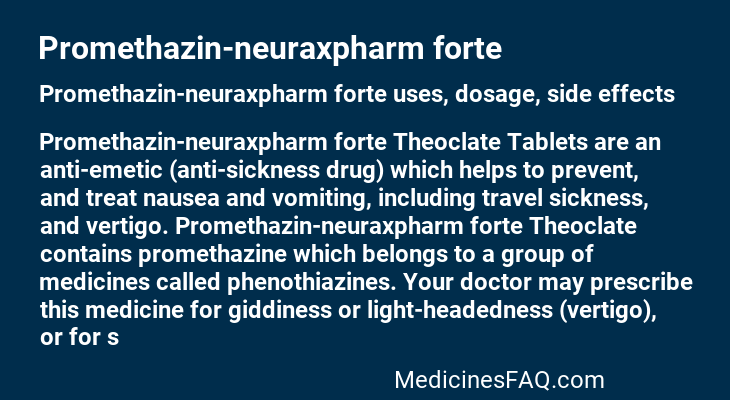 Promethazin-neuraxpharm forte