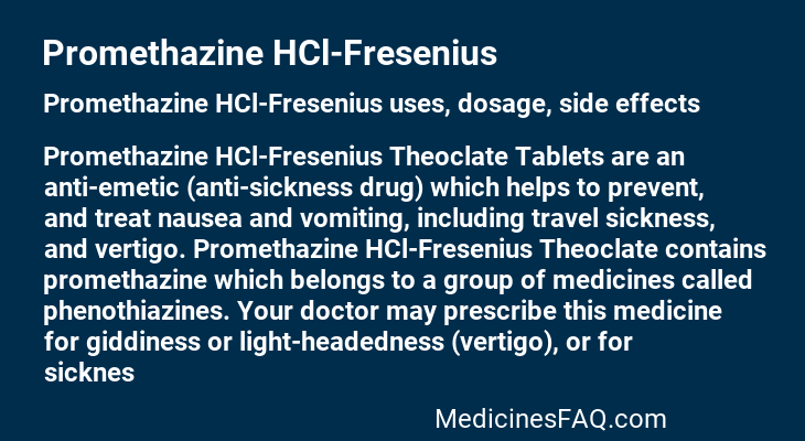 Promethazine HCl-Fresenius