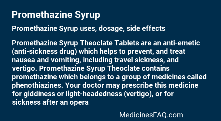 Promethazine Syrup