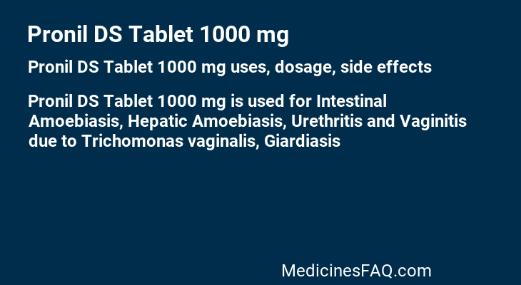 Pronil DS Tablet 1000 mg