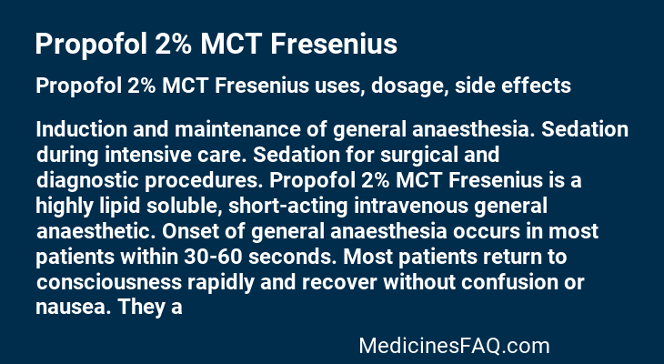 Propofol 2% MCT Fresenius