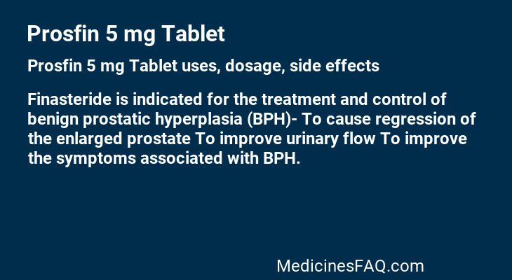 Prosfin 5 mg Tablet