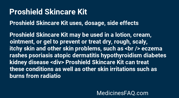 Proshield Skincare Kit