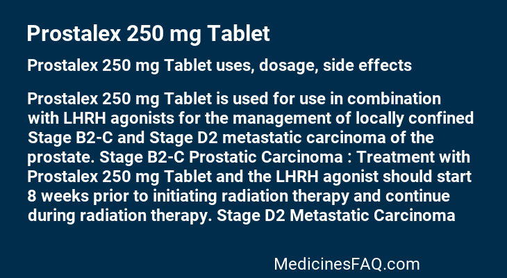 Prostalex 250 mg Tablet