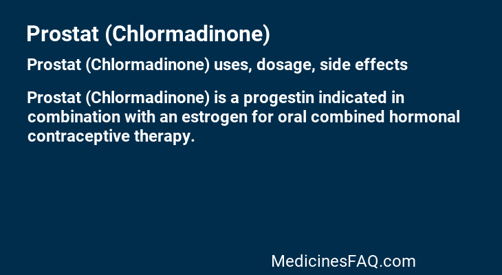 Prostat (Chlormadinone)