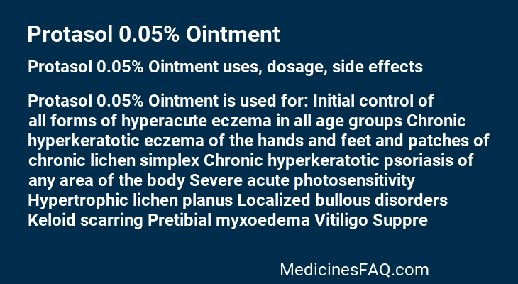 Protasol 0.05% Ointment