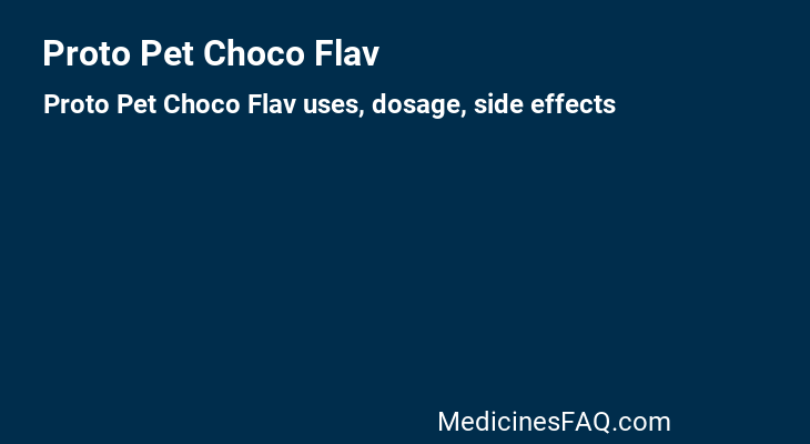 Proto Pet Choco Flav