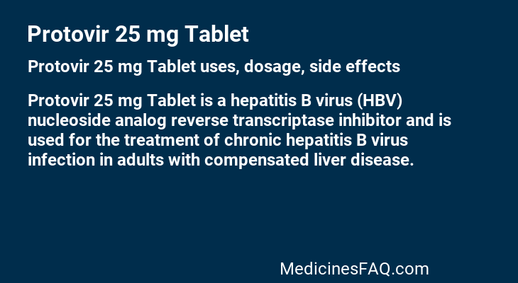 Protovir 25 mg Tablet