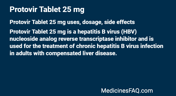 Protovir Tablet 25 mg