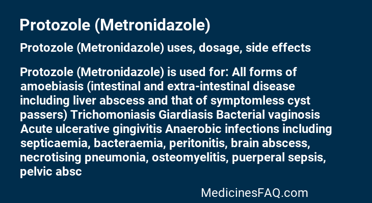 Protozole (Metronidazole)