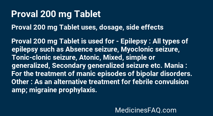 Proval 200 mg Tablet