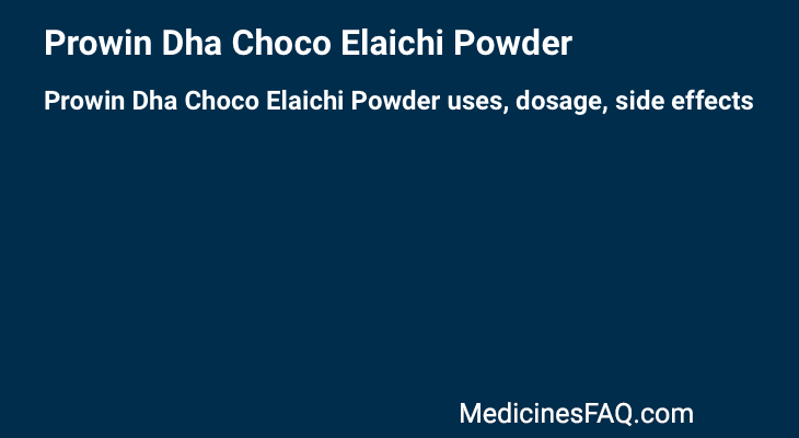 Prowin Dha Choco Elaichi Powder