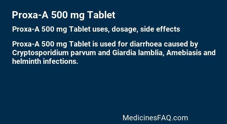 Proxa-A 500 mg Tablet