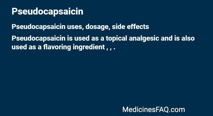 Pseudocapsaicin