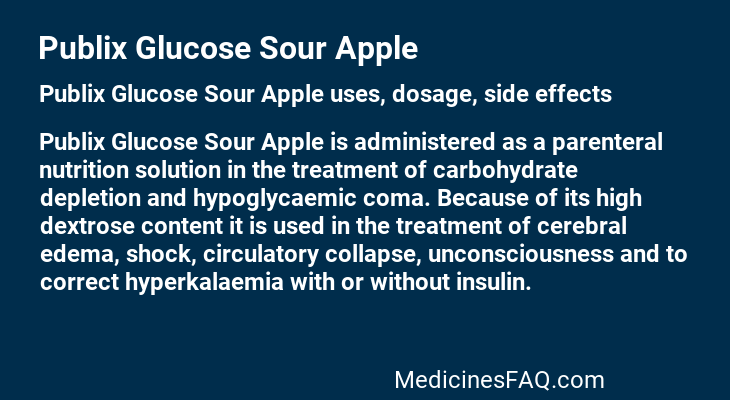 Publix Glucose Sour Apple