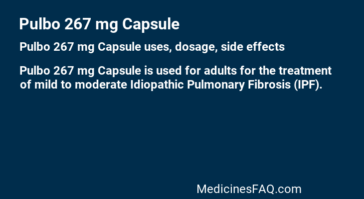 Pulbo 267 mg Capsule